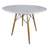 Mesa Jantar Redonda Mdf 80cm Eiffel