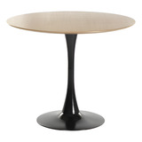 Mesa Jantar Redonda Saarinen Tulipa 80cm Base Aço