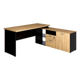 Mesa L Diretor Dinâmica 150cm A 170cm Pés Painel Mac Pr F5