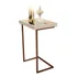 Mesa Lateral Apoio Sofá Com Espelho Jb 4774 - Várias Cores Cor Pérola/bronze