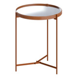 Mesa Lateral Aqua Grande Com Espelho Cobre Imcal