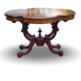Mesa Lateral Auxiliar Madeira Nobre Ao Estilo Clássico