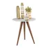 Mesa Lateral Canto Tati Pé Palito Inclinado Tampo 52cm Mdf
