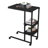 Mesa Lateral De Apoio Industrial Com Rodízio Fit