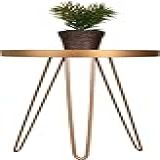Mesa Lateral Dourada Em