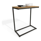 Mesa Lateral Industrial Li025 Notebook Freijo preto kappesbe