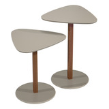 Mesa Lateral Mesinha Centro Mdf Madeira 2 Un Organica Novas