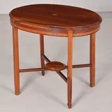 Mesa Lateral Oval Madeira