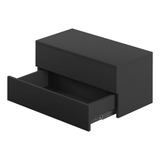 Mesa Lateral Suspensa De Cabeceira Criado 2 Gavetas 40cm Mdf