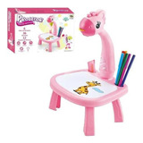 Mesa Mágica De Desenhar Projetor 36 Imagens Lousa Cor Rosa