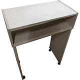 Mesa Manicure 60cm Mdf Cru C rodas P unha Gel