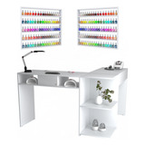Mesa Manicure L Sugnails Sugador Gaveta Nail Design Brindes