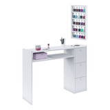 Mesa Manicure Pedicure Com Gaveta Profissional Mdf Brinde