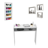 Mesa Manicure Profissional Porta Esmalte Nichos Oferta