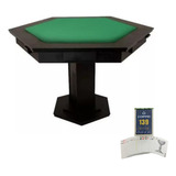 Mesa Mdf Para Poker Carteado Com 2 Gavetas Brinde Baralho