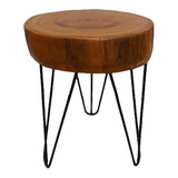 Mesa Mesinha Banco Pé Hairpin Leg Tronco Bolacha Rustico