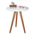Mesa Mesinha De Canto Ou Lateral Tripé Tampo 60cm Com Vidro 