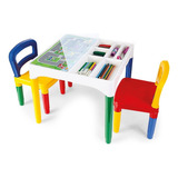 Mesa Mesinha Infantil Didática C Cadeiras Educativa Criança