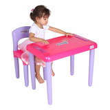 Mesa Mesinha Pequena Cadeira Infantil Criança Menina Magic