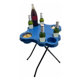 Mesa Mesinha Petisqueira Lazer Piscina Churrasco Azul Petisc