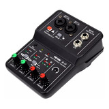Mesa Mixer Placa De Som Teyun Q 12 Interface De Audio Usb Pc