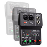 Mesa Mixer Placa De Som Teyun Q 12 Interface De Audio Usb Pc