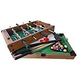 Mesa Multijogos Infantil 4 Em 1 Bilhar Pebolim Ping Pong Air Hockey