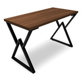 Mesa P Escritório Jantar Gamer Omega 1 20x0 60 Em Aço Cor Preto Villandry