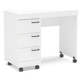 Mesa Para Computador 3 Gavetas Osaka Branco Politorno