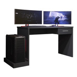 Mesa Para Computador Desk Gamer Drx 9000 Preto   Pr Móveis