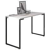 Mesa Para Computador Escrivaninha 120cm Estilo Industrial New Port F02 Branco Mpozenato