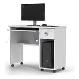 Mesa Para Computador Escrivaninha Office Vicenza Com Gaveta Branco Lukaliam