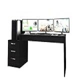 Mesa Para Computador Notebook Desk Game DRX 5000 Preto Móveis Leão