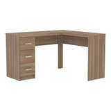Mesa Para Escritório Canto 3 Gavetas Fênix Politorno If