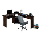 Mesa Para Escritório Em L 1 Gaveta Max Zanzini Gi