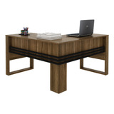 Mesa Para Escritório Em L Charme Espresso Móveis Ej