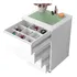 Mesa Para Lateral De Cama Quarto 4 Gavetas Colmeia Maquiagem