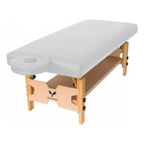 Mesa Para Massagem Estética Tatuagem Fixa Bali Maca Salus Brasil Cor Branco
