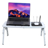 Mesa Para Notebook Portátil Dobrável Com Cooler Regulável