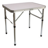 Mesa Pequena Dobrável Camping Alumínio 60x40cm Vira Maleta