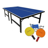 Mesa Ping-pong Tênis De Mesa Resistente Com Kit