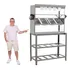 Mesa Pista Quente 100x40cm C  4 Cubas Porta Comanda Molho