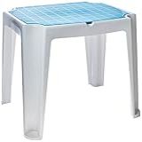 Mesa Plástica Infantil Versa Com Tampa De Plástico- Tramontina- Branca-Azul