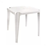 Mesa Plástica Quadrada 70x70 Multiuso Empilhavel Aluguel Bar