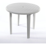 Mesa Plastica Redonda Desmontavel