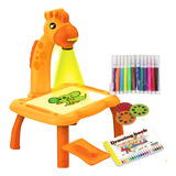 Mesa Projetora Lousa Mágica Infantil Mesa Mágica P Desenhar Cor Amarelo
