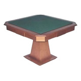 Mesa Quadrada Carteado Baralho Cartas Poker Com 4 Gavetas