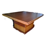 Mesa Quadrada De Mdf 8 Lugares Com Detalhes Em Madeira