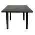 Mesa Quadrada Plástica Desmontável P  Festa Preta Arqplast Cor Preto