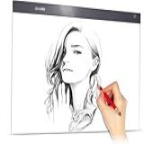 Mesa Quadro Prancheta De Luz LED A2 USB 35x46cm Portátil Para Desenho Cópia E Rastreamento Brilho Ajustável